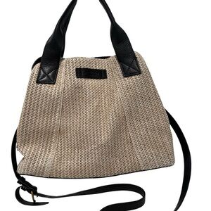 Chic Tan and Black Women's Shoulder Bag